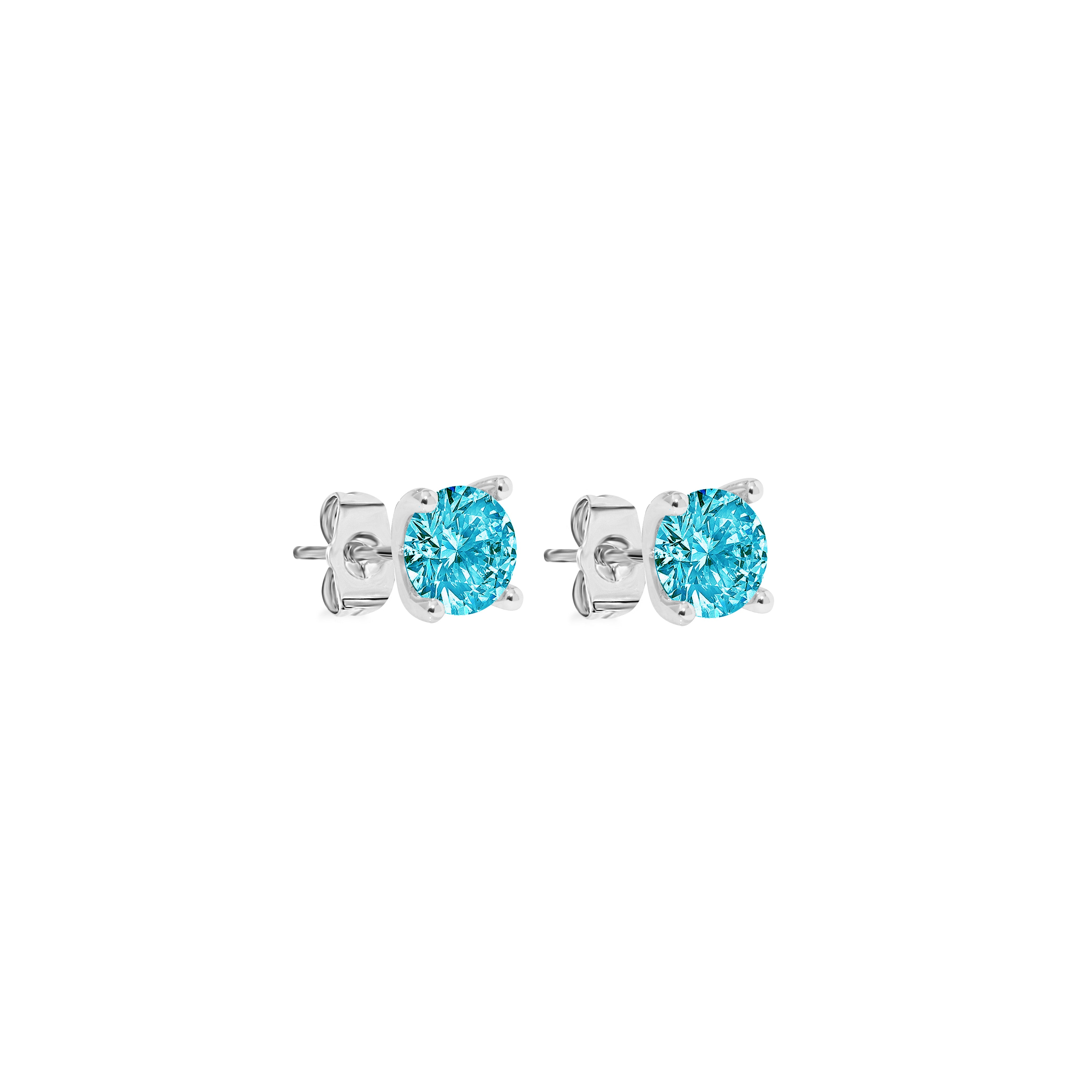 BLUE DIAMOND EARSTUDS