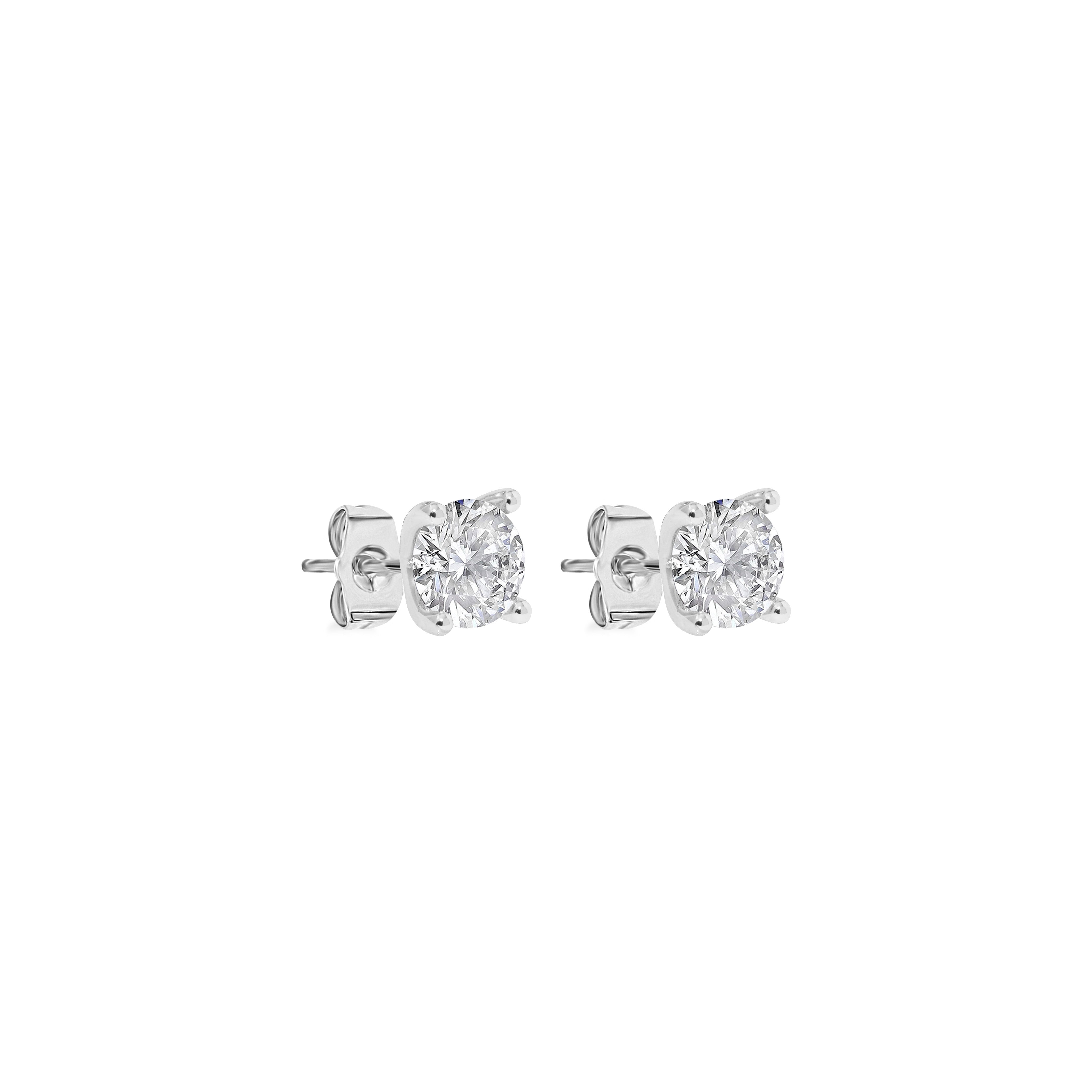 CRYSTAL DIAMOND EARSTUDS