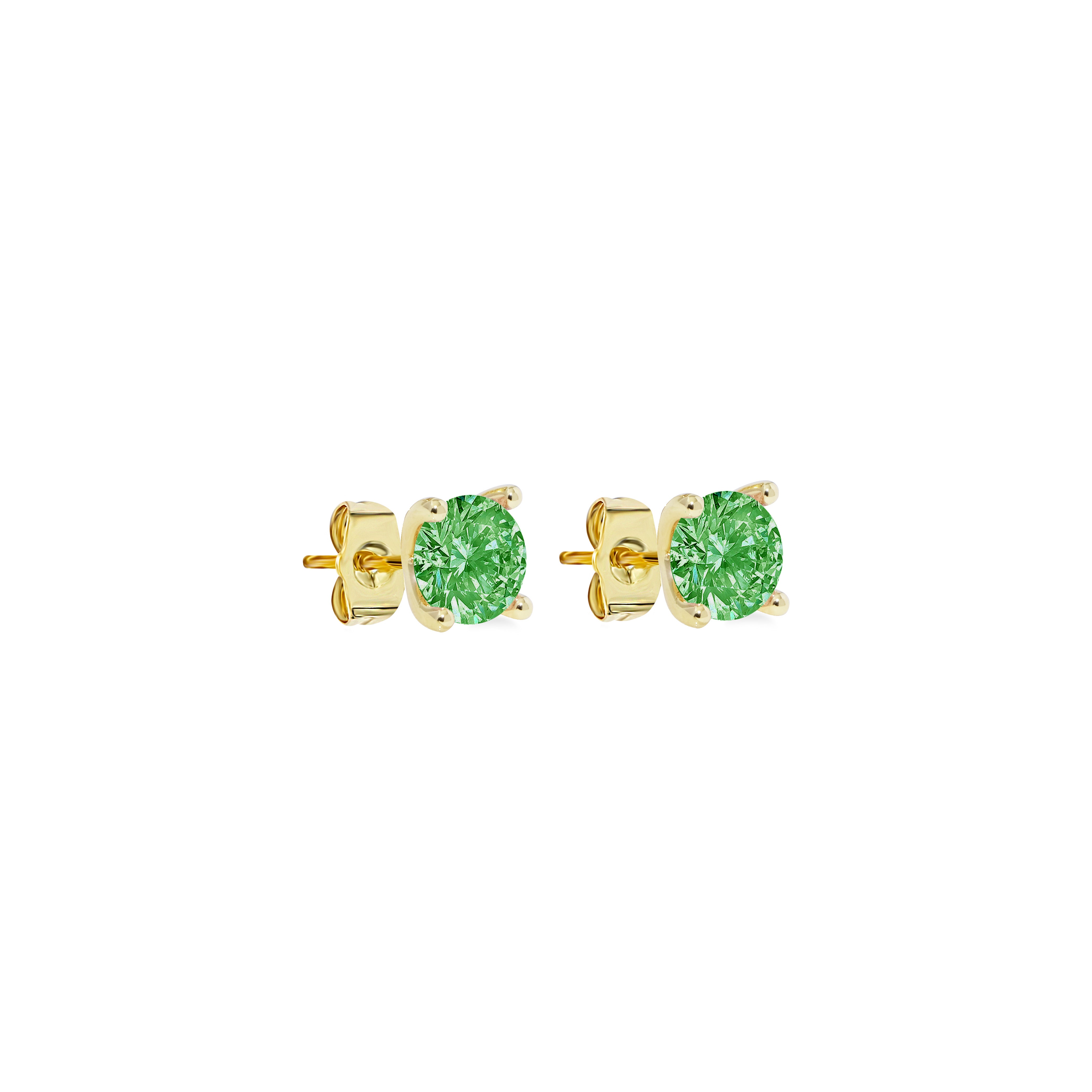 GREEN DIAMOND EARSTUDS